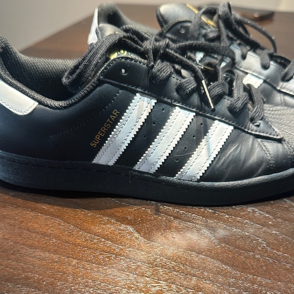 Adidas Superstar Black and White Shoes